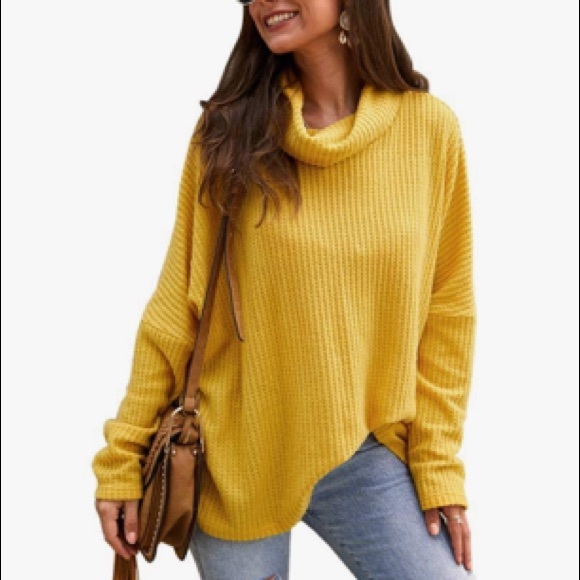 Anthropologie Sweaters - Anthro Maeve Yellow Gold Turtleneck Sweater